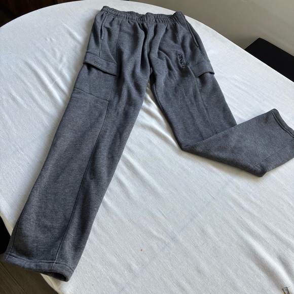 AND1 Grey Fleece Cargo Sweatpants Men’s S Athletic Lounge Pants - Picture 1 of 10